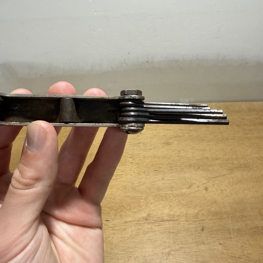 Snap On Tools AW9K 9-Piece SAE Foldable Allen Key Hex Wrench Set - Picture 7 of 8